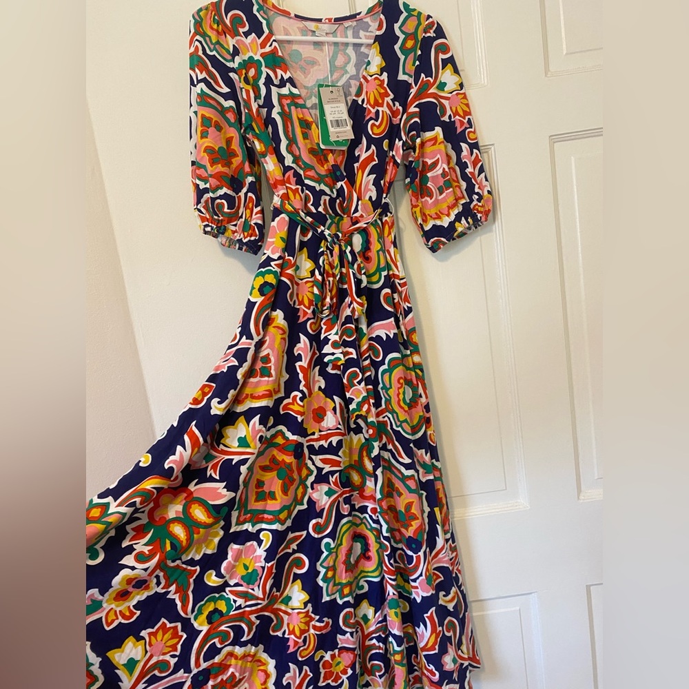 Boden floral jersey knit maxi dress